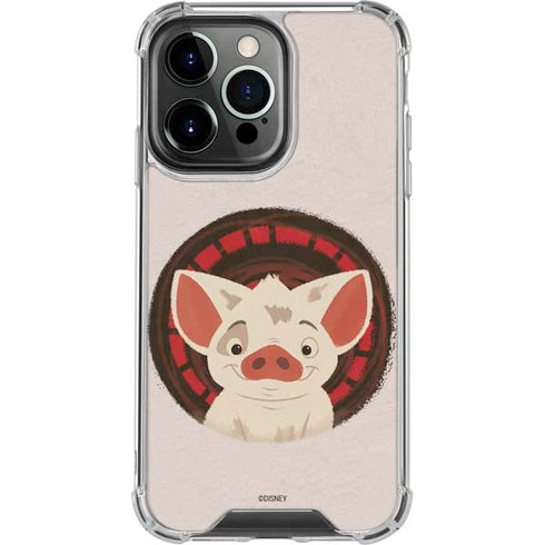 Disney Princess Moana Pua Close Up iPhone 16 Pro Clear Case