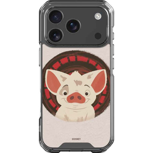Disney Princess Moana Pua Close Up iPhone 18 Pro Clear Case