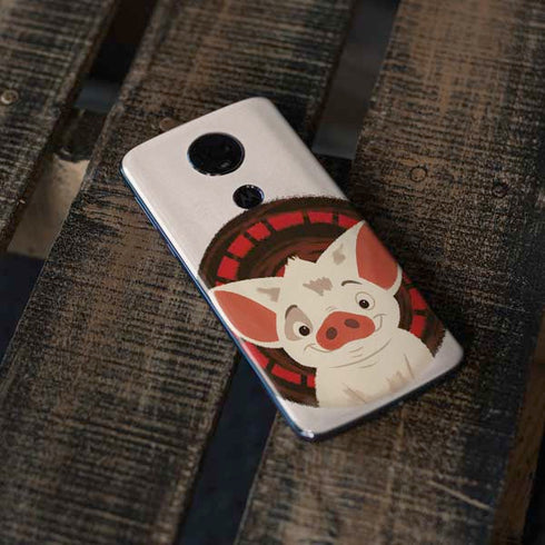Disney Moana Pua Close Up Moto E5 Plus Skin