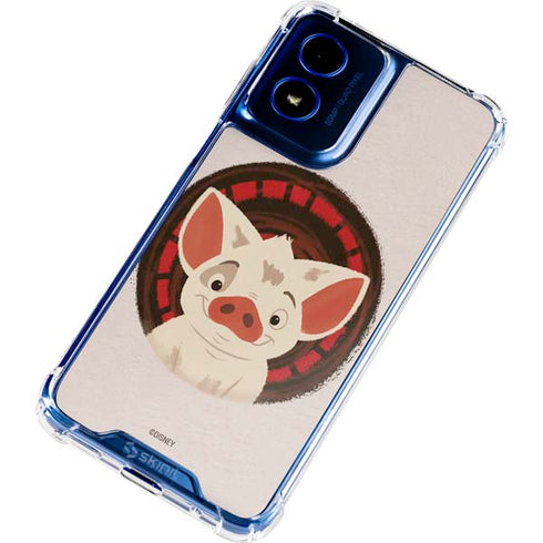 Disney Princess Moana Pua Close Up Moto G 5G (2024) Clear Case