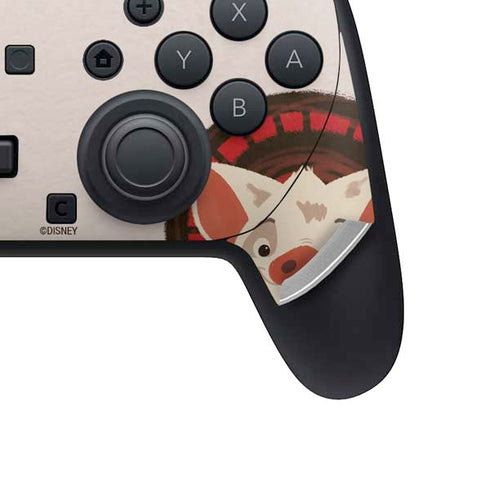 Disney Princess Moana Pua Close Up Nintendo Switch 2 (2025) Pro Controller Skin