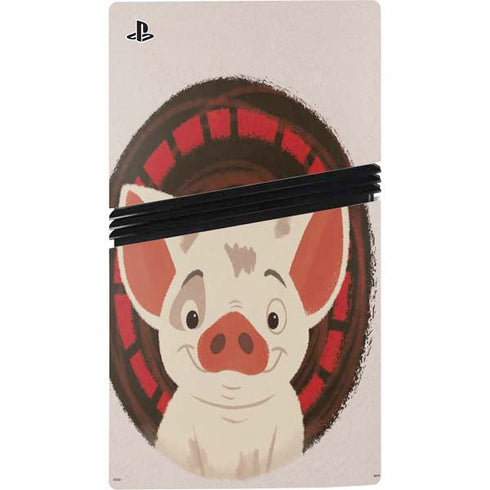 Disney Princess Moana Pua Close Up PS5 Pro Disk Bundle Skin