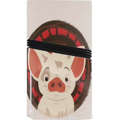 Disney Princess Moana Pua Close Up PS5 Pro Disk Bundle Skin