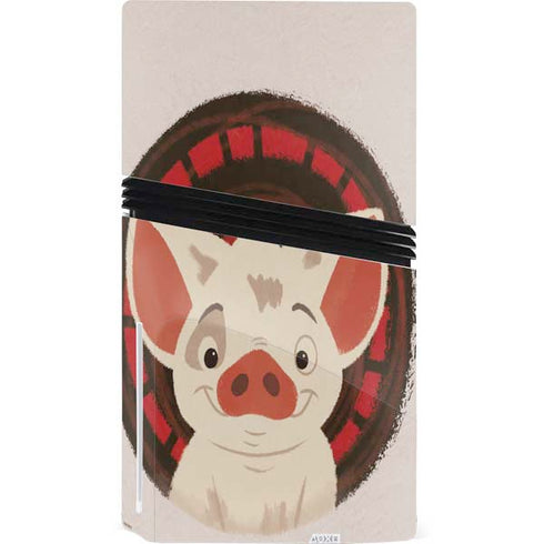 Disney Princess Moana Pua Close Up PS5 Pro Disk Console Skin