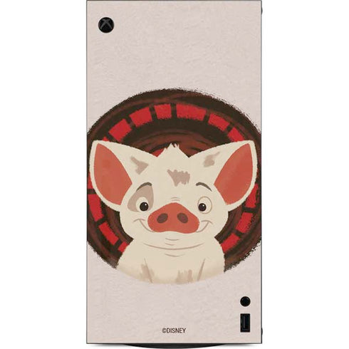 Disney Princess Moana Pua Close Up XBox Series X Digital Edition Console Skin