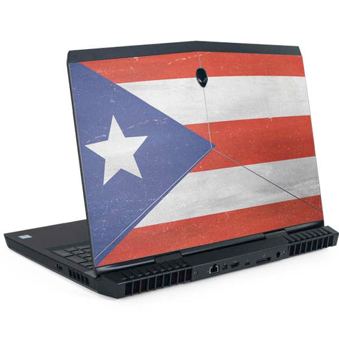Puerto Rico Flag Distressed Dell Alienware Skin
