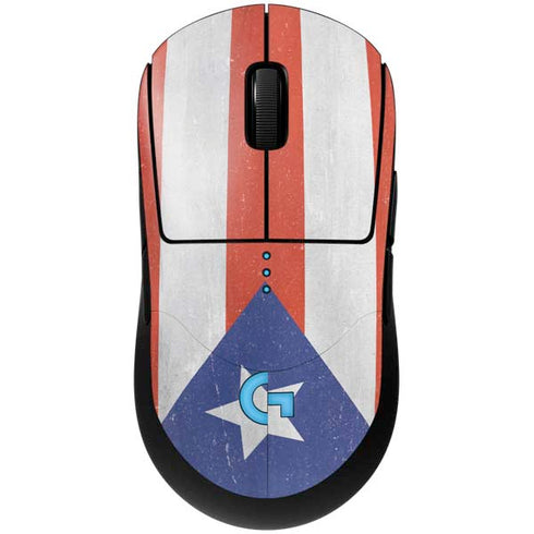 Puerto Rico Flag Distressed G Pro Wireless Gaming Mouse Skin