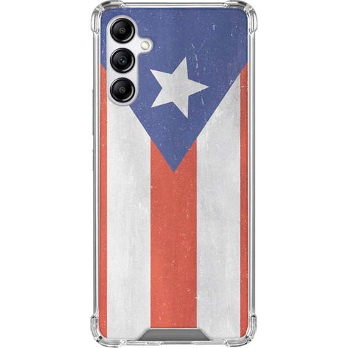 Puerto Rico Flag Distressed Gabb Phone 4 Clear Case