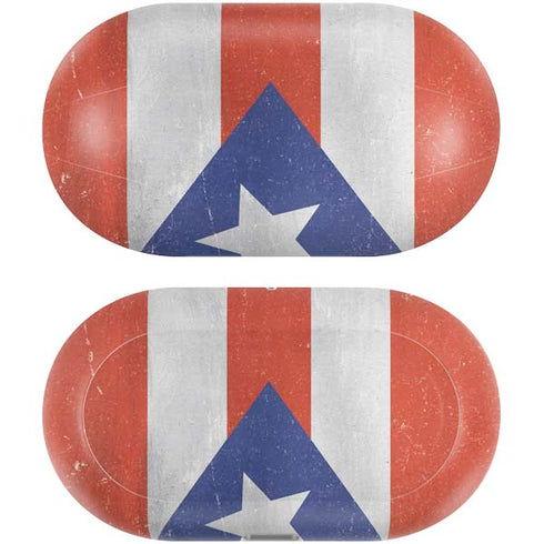 Puerto Rico Flag Distressed Galaxy Buds Plus Skin