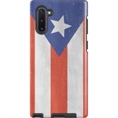 Puerto Rico Flag Distressed Galaxy Cases