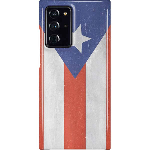 Puerto Rico Flag Distressed Galaxy Cases