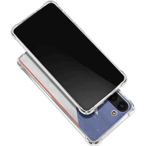 Puerto Rico Flag Distressed Galaxy S24 FE Clear Case