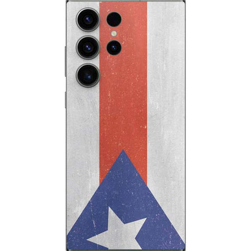 Puerto Rico Flag Distressed Galaxy S24 Ultra Skin