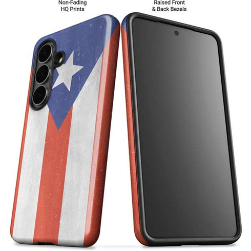 Puerto Rico Flag Distressed Galaxy S26 Impact Case
