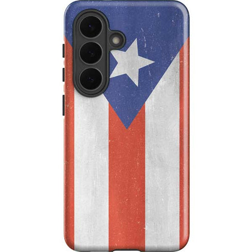 Puerto Rico Flag Distressed Galaxy S26 Plus Impact Case