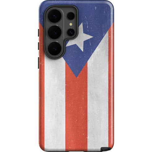 Puerto Rico Flag Distressed Galaxy S26 Ultra Impact Case