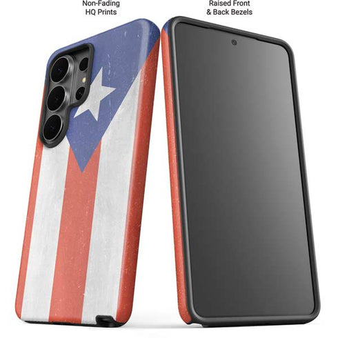 Puerto Rico Flag Distressed Galaxy S26 Ultra Impact Case