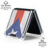 Puerto Rico Flag Distressed Galaxy Z Flip6 Clear Case
