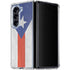 Puerto Rico Flag Distressed Galaxy Z Fold5 5G Clear Case