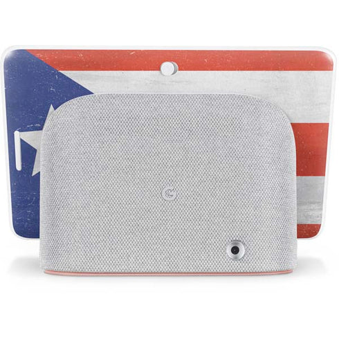 Puerto Rico Flag Distressed Google Home Hub Skin