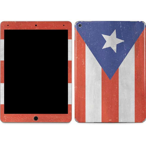 Puerto Rico Flag Distressed iPad Skins