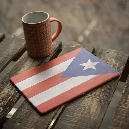 Puerto Rico Flag Distressed iPad Skins