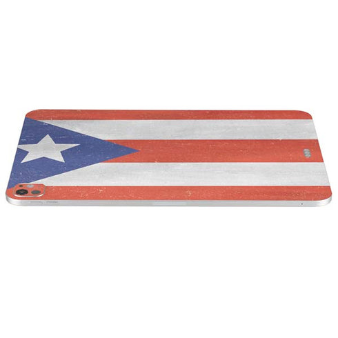 Puerto Rico Flag Distressed iPad Pro 13in M4 (2024) Skin
