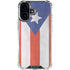 Puerto Rico Flag Distressed iPhone 16 Plus Clear Case