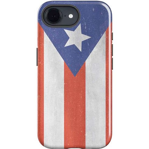 Puerto Rico Flag Distressed iPhone 16e Impact Case