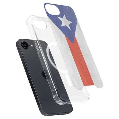 Puerto Rico Flag Distressed iPhone 16e MagSafe Case