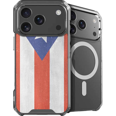 Puerto Rico Flag Distressed iPhone 18 Pro MagSafe Case