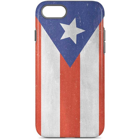 Puerto Rico Flag Distressed iPhone Cases