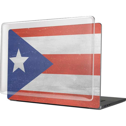 Puerto Rico Flag Distressed MacBook Cases