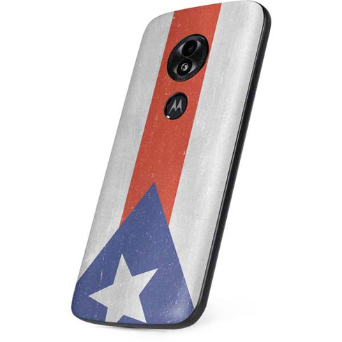 Puerto Rico Flag Distressed Moto E5 Play Skin