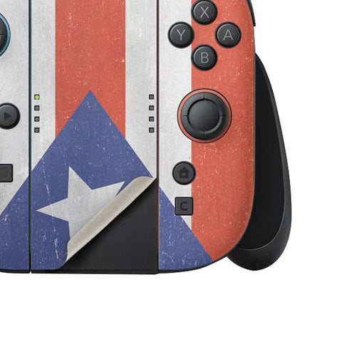 Puerto Rico Flag Distressed Nintendo Switch 2 (2025) Joy-Con Controller Skin
