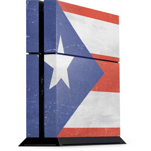 Puerto Rico Flag Distressed PlayStation PS4 Skins