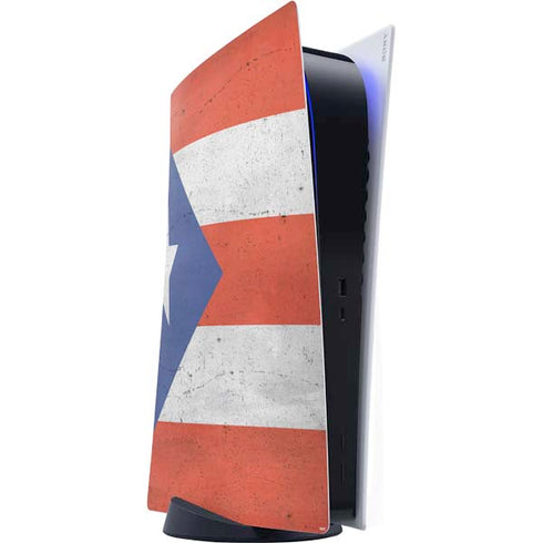 Puerto Rico Flag Distressed PlayStation PS5 Skins
