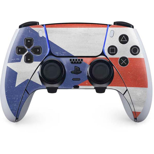Puerto Rico Flag Distressed PlayStation PS5 Skins