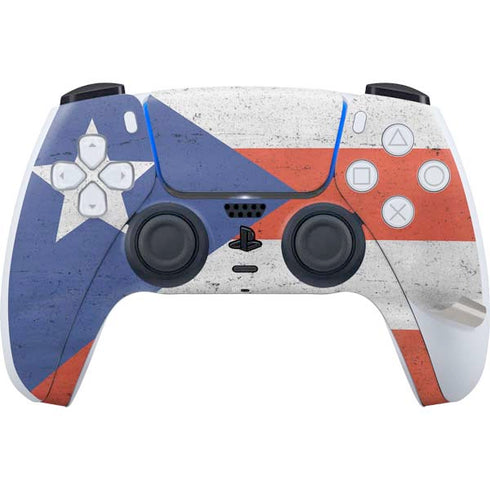 Puerto Rico Flag Distressed PS5 Pro Bundle Skin