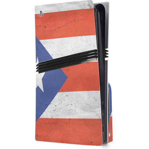 Puerto Rico Flag Distressed PlayStation PS5 Skins