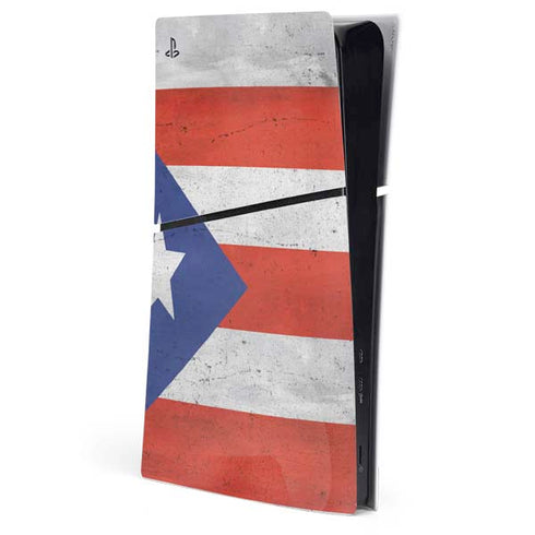 Puerto Rico Flag Distressed PlayStation PS5 Skins