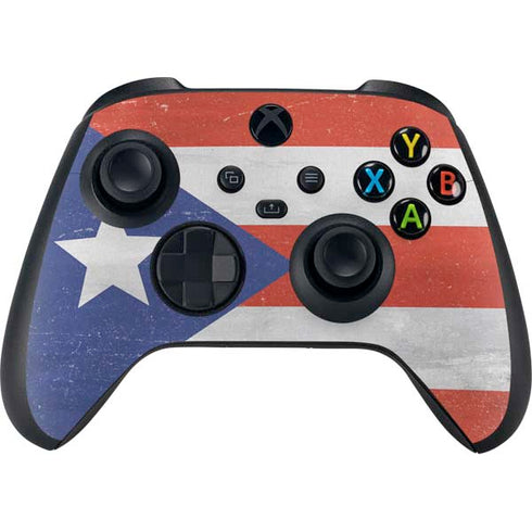Puerto Rico Flag Distressed Xbox Series X Skins