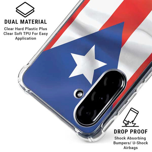 Puerto Rico Flag Galaxy A36 5G Clear Case