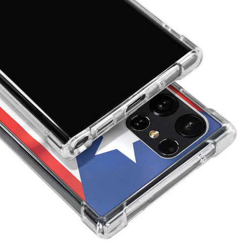 Puerto Rico Flag Galaxy S23 Ultra Clear Case