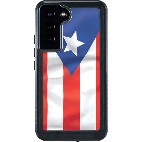 Puerto Rico Flag Galaxy S24 Plus Waterproof Case