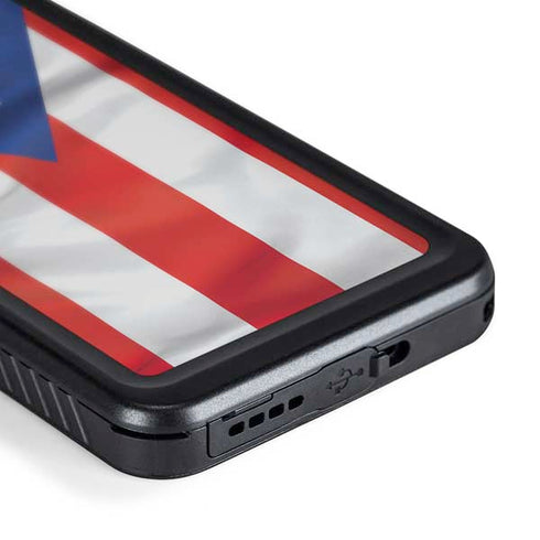 Puerto Rico Flag Galaxy S24 Waterproof Case