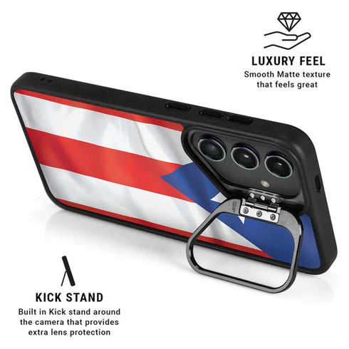Puerto Rico Flag Galaxy S26 Kickstand Case