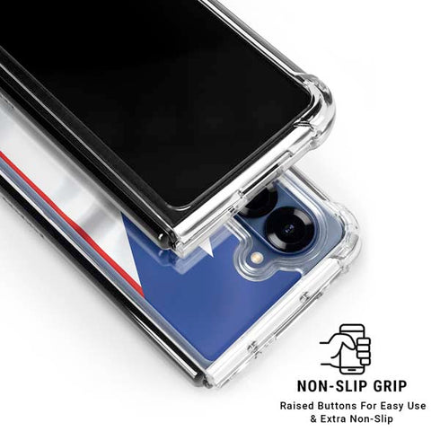 Puerto Rico Flag Galaxy Z Fold7 Clear Case