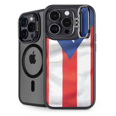 Puerto Rico Flag iPhone 14 Pro Max Kickstand Case