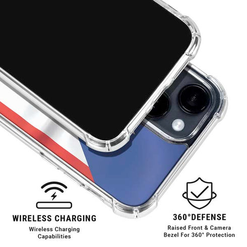 Puerto Rico Flag iPhone 15 Clear Case